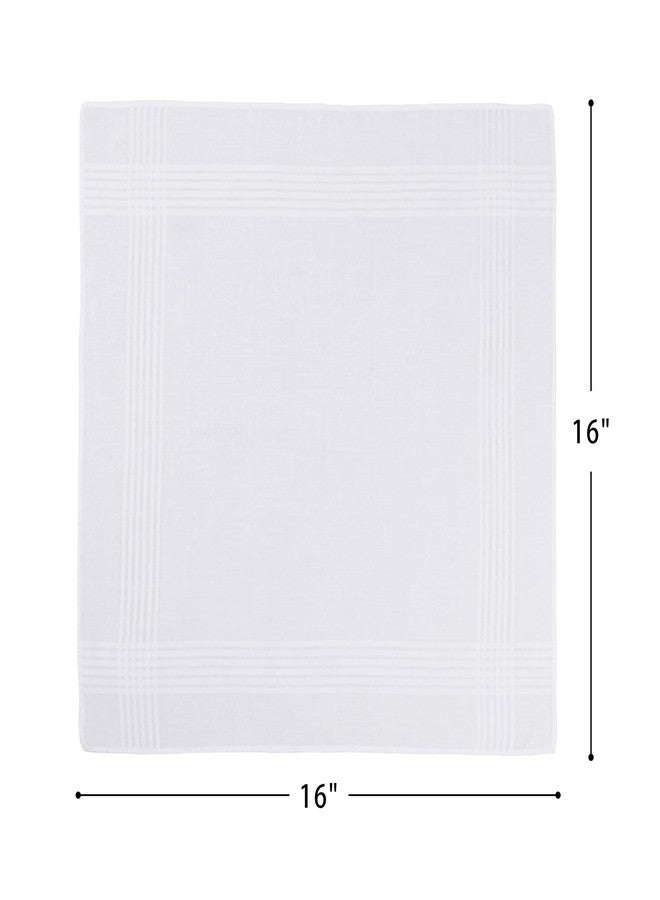 NIMeng Handkerchiefs for Men Pure Cotton Soft White Hanky Handkerchieves - Image 5